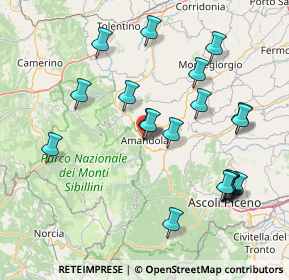 Mappa Piazzale Mercato, 63857 Amandola FM, Italia (17.2565)