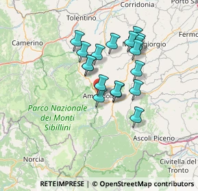 Mappa Piazzale Mercato, 63857 Amandola FM, Italia (11.54778)