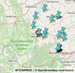 Mappa Piazzale Mercato, 63857 Amandola FM, Italia (16.466)