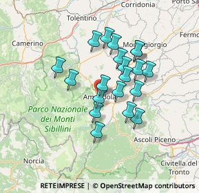 Mappa Viale Cesare Battisti, 63857 Amandola FM, Italia (11.4945)