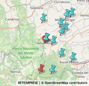 Mappa Viale Cesare Battisti, 63857 Amandola FM, Italia (15.39769)