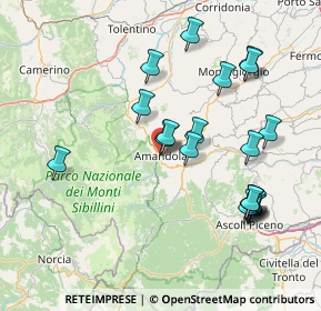 Mappa Viale Cesare Battisti, 63857 Amandola FM, Italia (16.557)