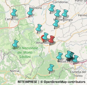 Mappa Via XX Settembre, 63857 Amandola FM, Italia (18.638)