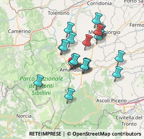 Mappa Via XX Settembre, 63857 Amandola FM, Italia (11.545)