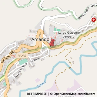 Mappa Via XX Settembre, 50, 63857 Amandola, Fermo (Marche)