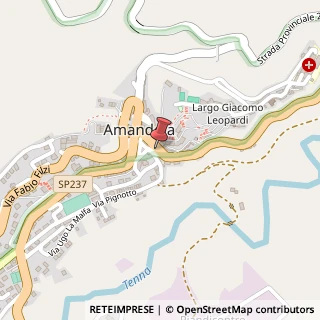 Mappa Via Monte Basillo, 13, 63857 Amandola, Fermo (Marche)