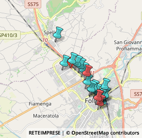 Mappa Via Pasciana, 06034 Foligno PG, Italia (1.738)