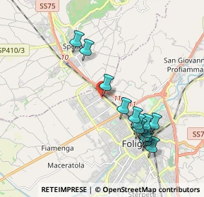 Mappa Via Pasciana, 06034 Foligno PG, Italia (2.04533)