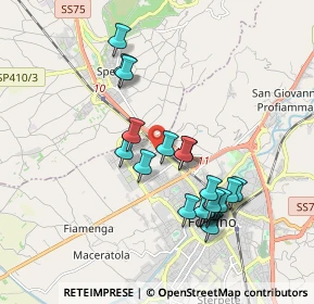 Mappa Via Pasciana, 06034 Foligno PG, Italia (1.809)