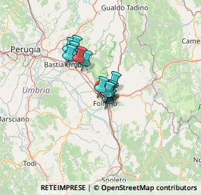 Mappa Via Pasciana, 06034 Foligno PG, Italia (7.93692)