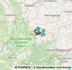 Mappa Piazzale Sandro Pertini, 63857 Amandola FM, Italia (42.73364)