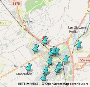 Mappa Via Spineto, 06034 Foligno PG, Italia (2.28071)