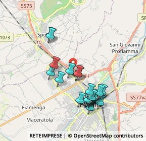 Mappa SS del Trasimeno, 06034 Foligno PG, Italia (1.8165)