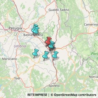 Mappa Via Angelo Clareno, 06034 Foligno PG, Italia (7.95091)