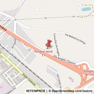 Mappa Via Angelo Clareno, 13, 06034 Foligno, Perugia (Umbria)