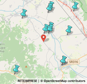 Mappa Via Piandarca, 06031 Bevagna PG, Italia (4.95545)