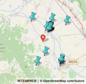 Mappa Via Piandarca, 06031 Bevagna PG, Italia (3.3015)