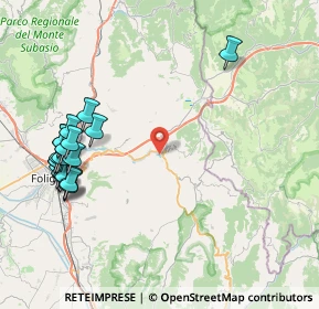 Mappa Via Macerata, 06034 Foligno PG, Italia (10.2375)