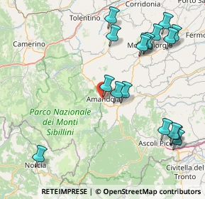 Mappa 63857 Amandola FM, Italia (19.95588)