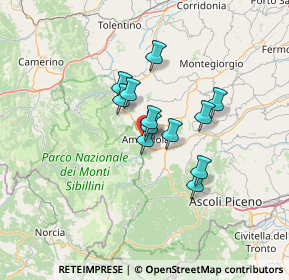 Mappa 63857 Amandola FM, Italia (9.39667)