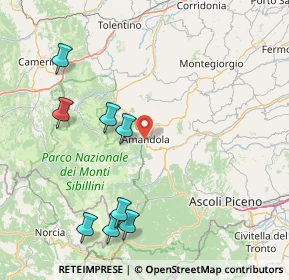 Mappa 63857 Amandola FM, Italia (30.6)