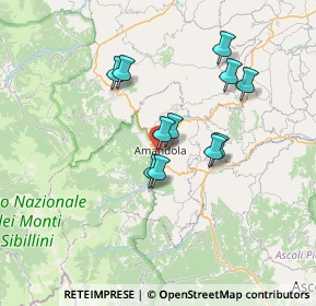 Mappa 63857 Amandola FM, Italia (5.93182)