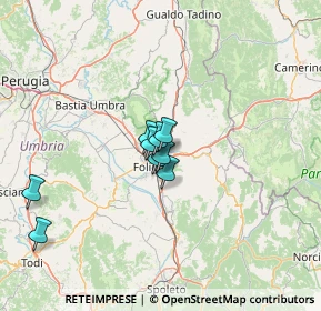 Mappa Via Capannaccio, 06034 Foligno PG, Italia (17.23)