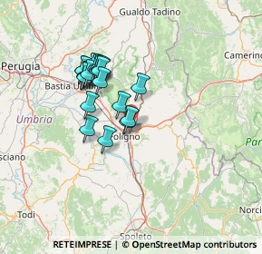 Mappa Via Capannaccio, 06034 Foligno PG, Italia (11.9435)