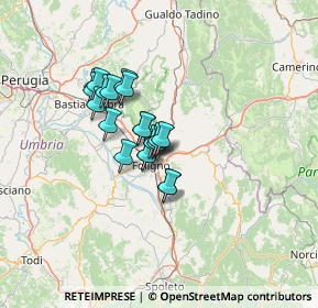 Mappa Via Capannaccio, 06034 Foligno PG, Italia (9.3705)