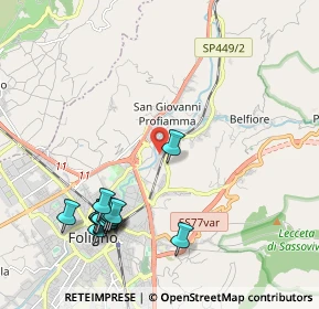 Mappa Via Capannaccio, 06034 Foligno PG, Italia (2.42857)