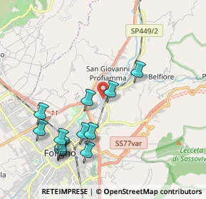 Mappa Via Capannaccio, 06034 Foligno PG, Italia (2.2075)
