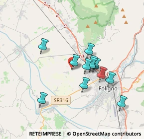 Mappa Via Crocifisso, 06038 Spello PG, Italia (3.125)