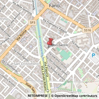 Mappa Via IV Novembre, 36, 61032 Fano, Pesaro e Urbino (Marche)