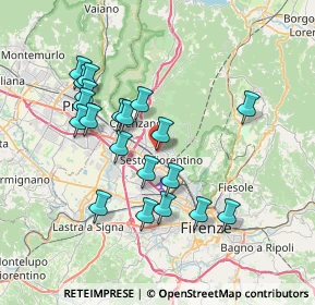 Mappa Via Antonio Gramsci, 50019 Firenze FI (7.1185)