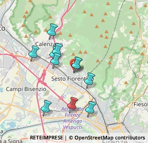 Mappa Via Silvio Pellico, 50019 Sesto Fiorentino FI, Italia (3.15636)