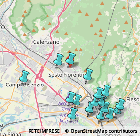 Mappa Via Silvio Pellico, 50019 Sesto Fiorentino FI, Italia (5.31222)