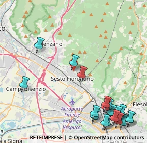 Mappa Via Silvio Pellico, 50019 Sesto Fiorentino FI, Italia (6.139)