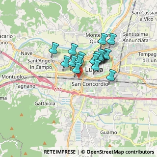 Mappa Via Mazzarosa, 55100 Lucca LU, Italia (1.22222)