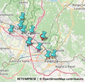 Mappa Piazza della Biblioteca, 50019 Sesto Fiorentino FI, Italia (7.09273)