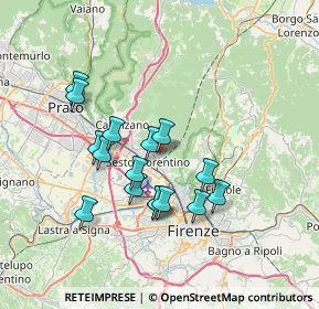 Mappa Cittadella di Doccia, 50019 Sesto Fiorentino FI, Italia (6.4225)