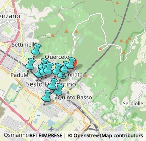 Mappa Cittadella di Doccia, 50019 Sesto Fiorentino FI, Italia (1.62538)