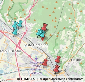 Mappa Viale della Cristallina, 50019 Sesto Fiorentino FI, Italia (3.78667)