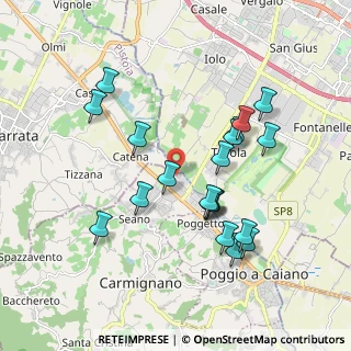 Mappa Via Bocca di Stella, 59011 Seano PO, Italia (1.867)