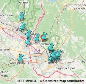 Mappa Via Doccia, 50019 Sesto Fiorentino FI, Italia (7.09667)