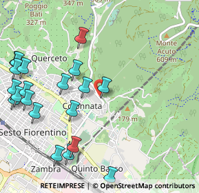 Mappa Via Doccia, 50019 Sesto Fiorentino FI, Italia (1.3445)