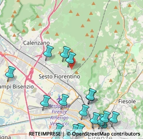 Mappa Via Doccia, 50019 Sesto Fiorentino FI, Italia (6.116)