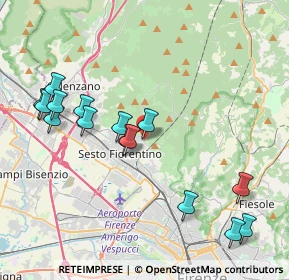 Mappa Via Doccia, 50019 Sesto Fiorentino FI, Italia (4.43333)