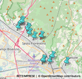 Mappa Via Doccia, 50019 Sesto Fiorentino FI, Italia (3.94385)