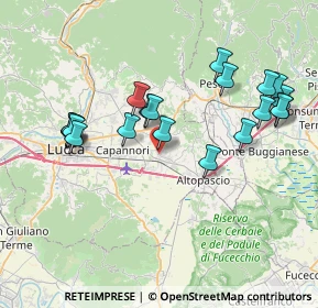 Mappa Via Catalani, 55016 Porcari LU, Italia (8.025)