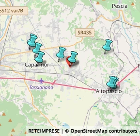Mappa Via Catalani, 55016 Porcari LU, Italia (3.62917)